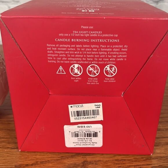 Lenox Holly Scrollwork Votive candle holder NIB ornamental glow - Picture 6 of 7